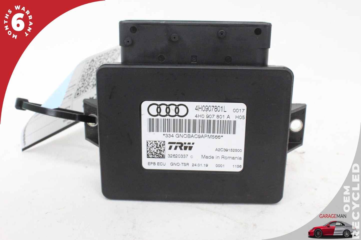 12-18 Audi A6 C7 Sedan Electronic Parking Brake Control Module 4H0907801L