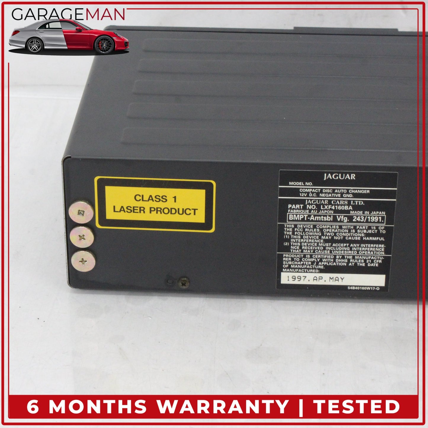 1997-2006 Jaguar XK8 XKR X100 Audio Player 6 Disc CD Changer LXF4160BA OEM