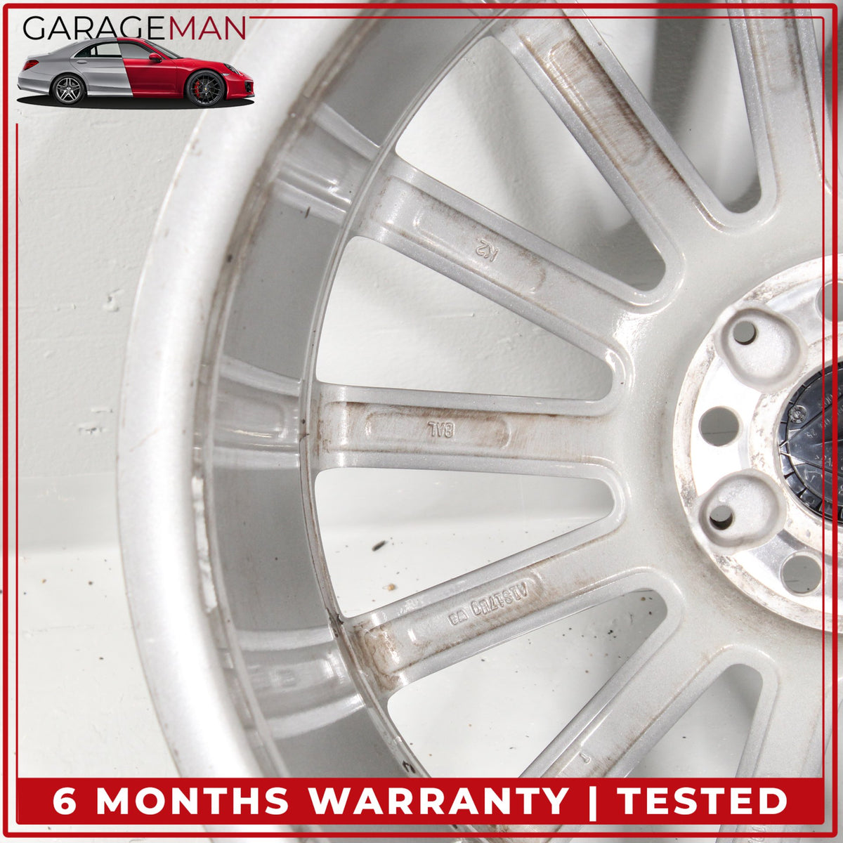 2015-2023 Mercedes W205 C300 Rear Side Wheel Rim 8.5JX19 H2 ET52 2054011400 OEM
