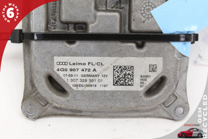 2012-2015 Audi A7 S7 LED Headlight Lamp Ballast Control Module 4G0907472A OEM