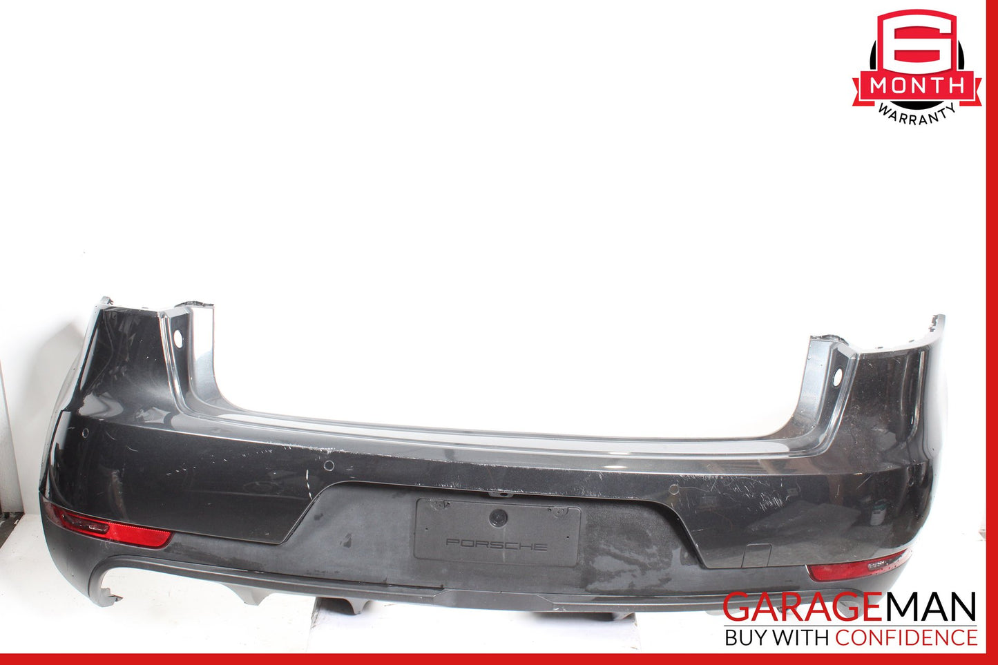 2019-2021 Porsche Macan 95B SUV Rear Bumper Cover w/ Fog Lights Black 95B807417L