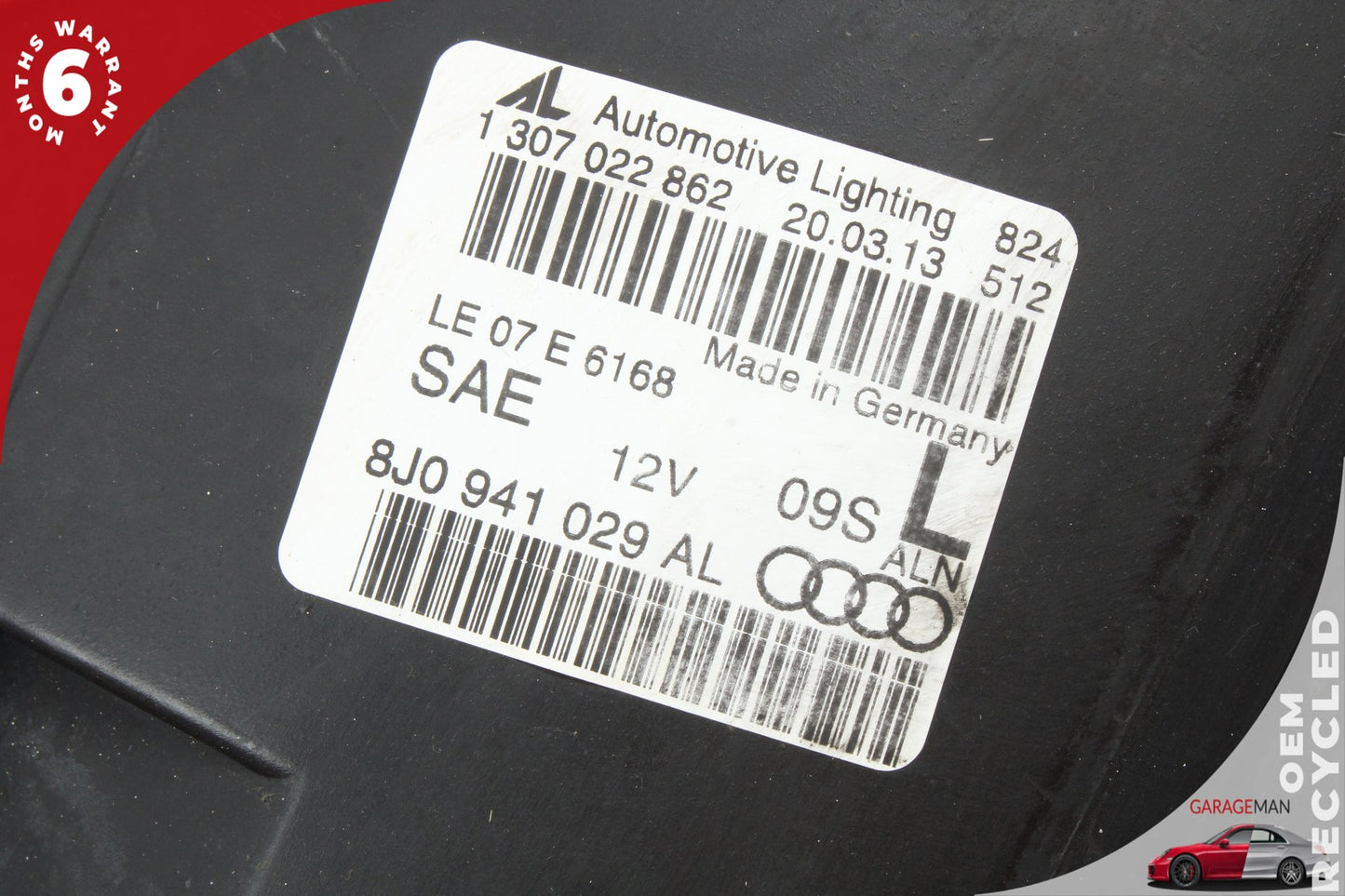 2011-2015 Audi TT Front Left Head Light Lamp Bi-Xenon 8J0941029AL