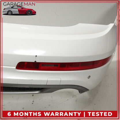 2010-2015 Audi Q7 Rear Bumper Cover Panel Glacier White Metallic OEM