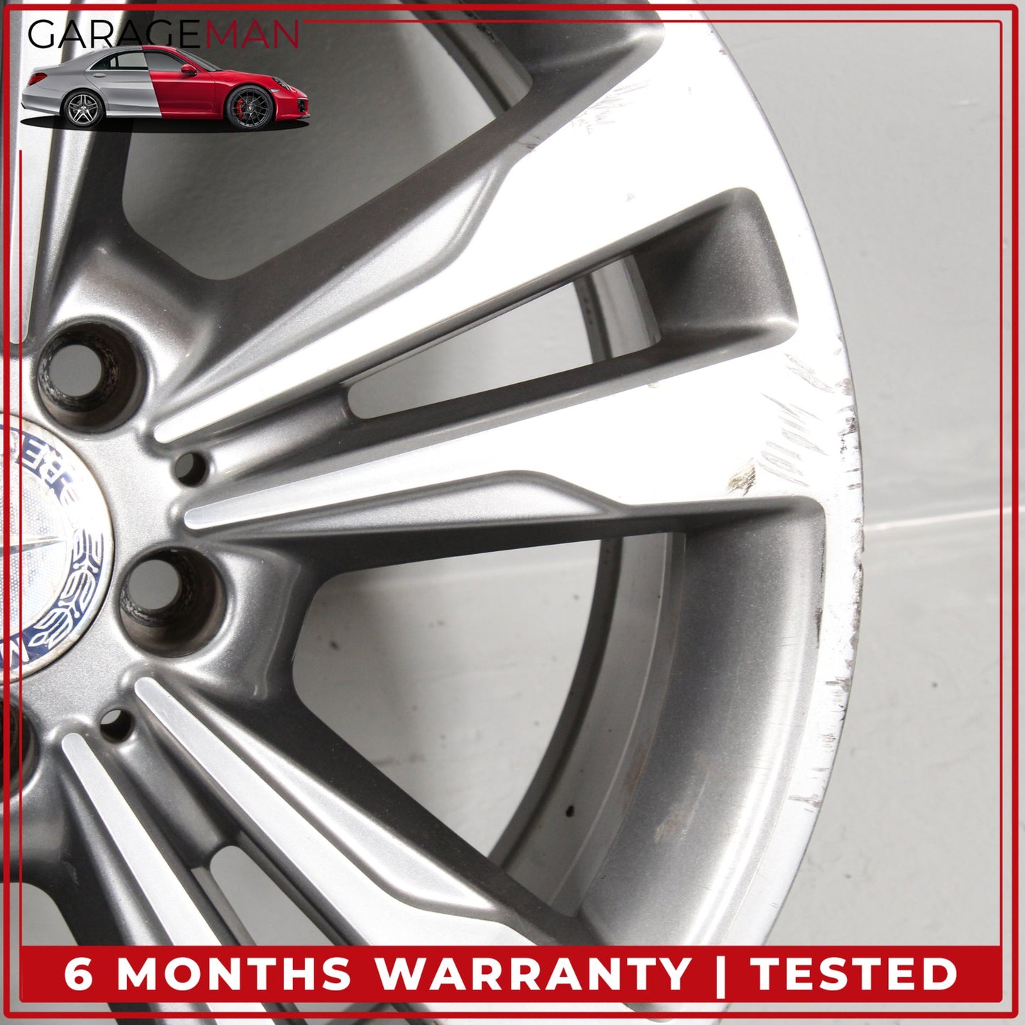 2014-2016 Mercedes W212 E350 Twin 5 Spoke Wheel Rim 8.5JX18H2ET48 2124015702 OEM