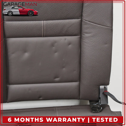 2014-2021 BMW i3 Rear Upper and Lower Seat Bench Cushion w/ Headrest Brown OEM