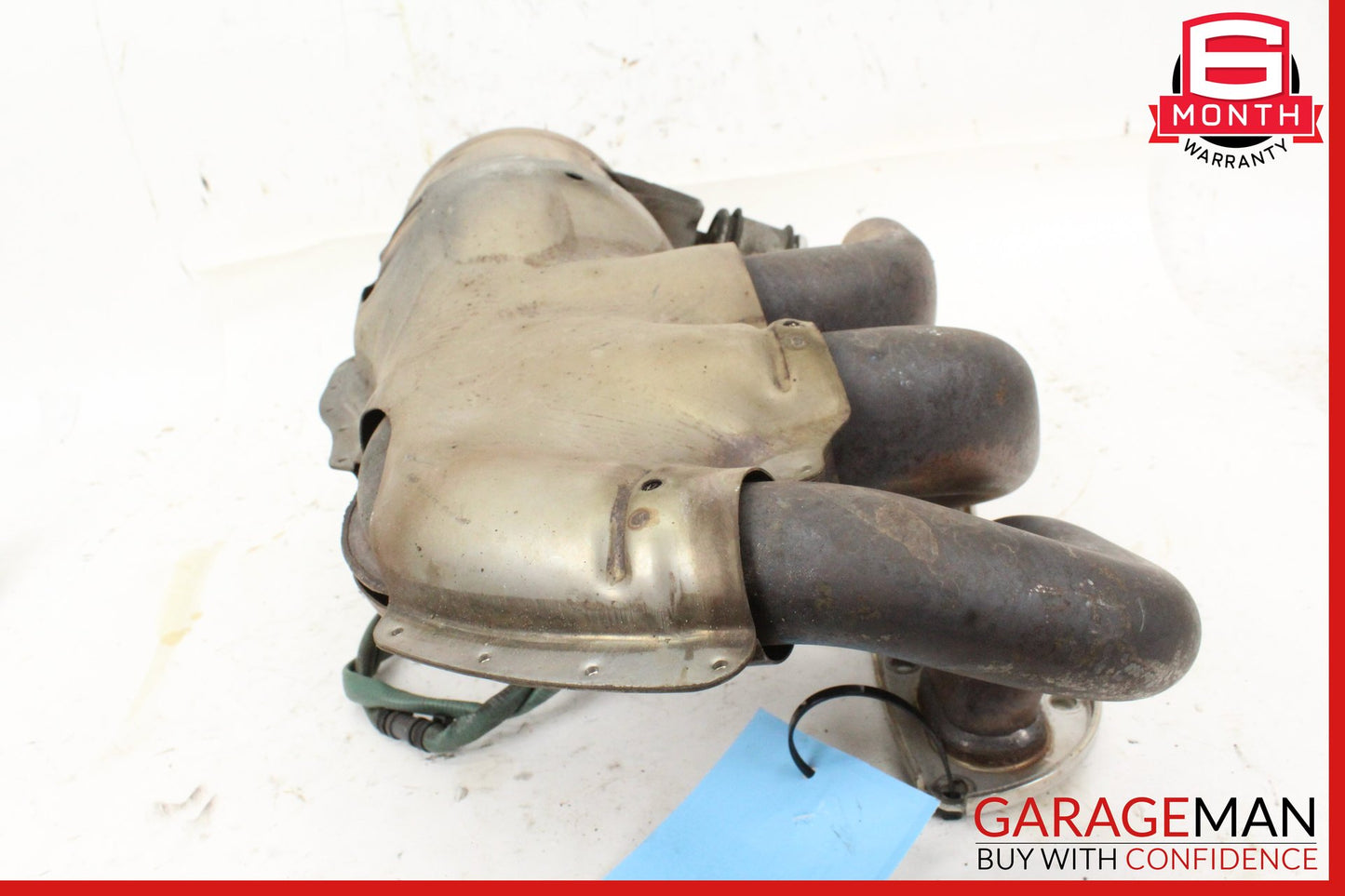 2014-2016 Porsche Cayman 981 Left Side Exhaust Manifold Catalytic Converter OEM