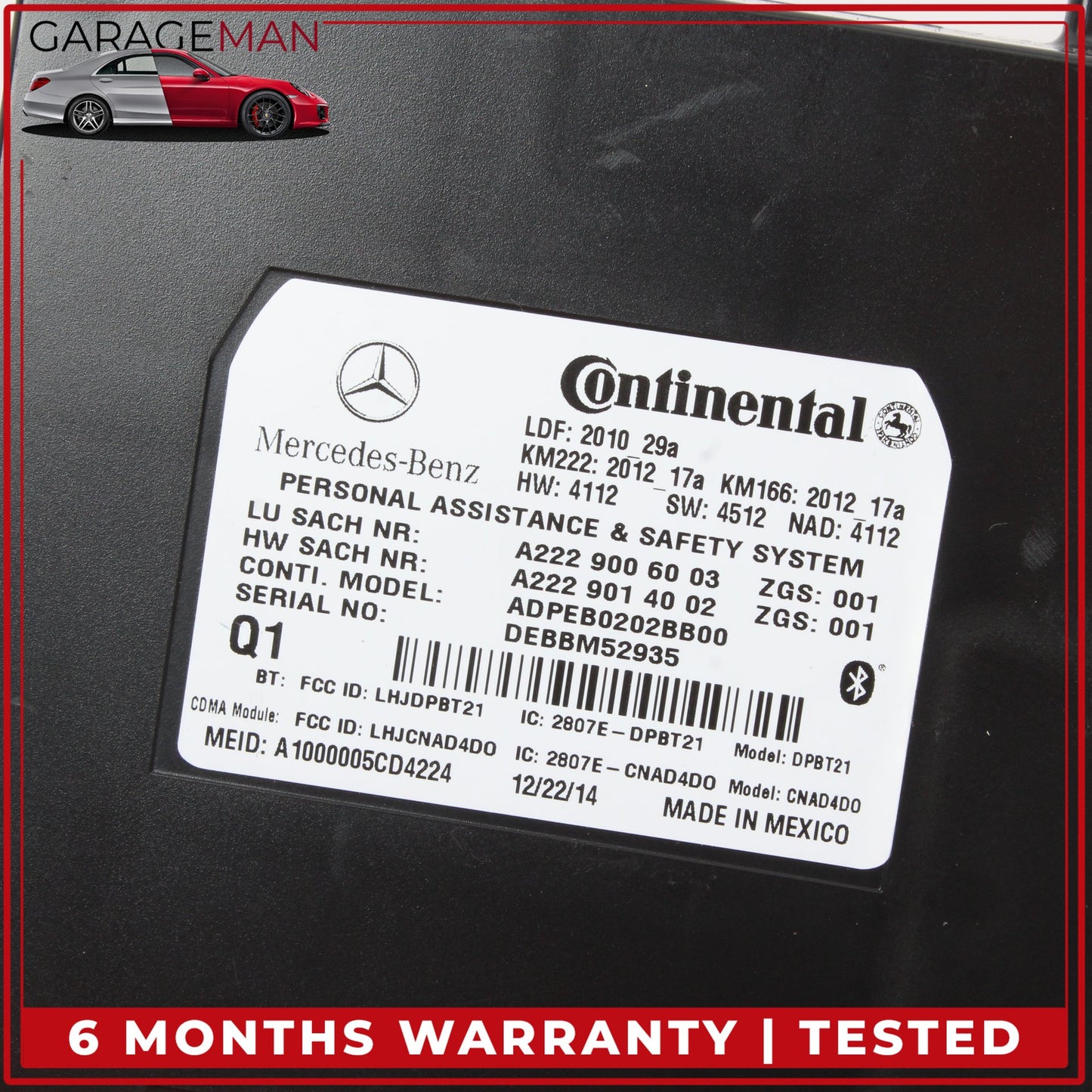 2012-2020 Mercedes W166 ML350 GL450 E350 Tele Aid Control Module 2229006003 OEM
