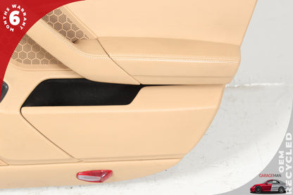 2010-2016 Porsche Panamera 970 Front Right Side Door Trim Panel Beige OEM