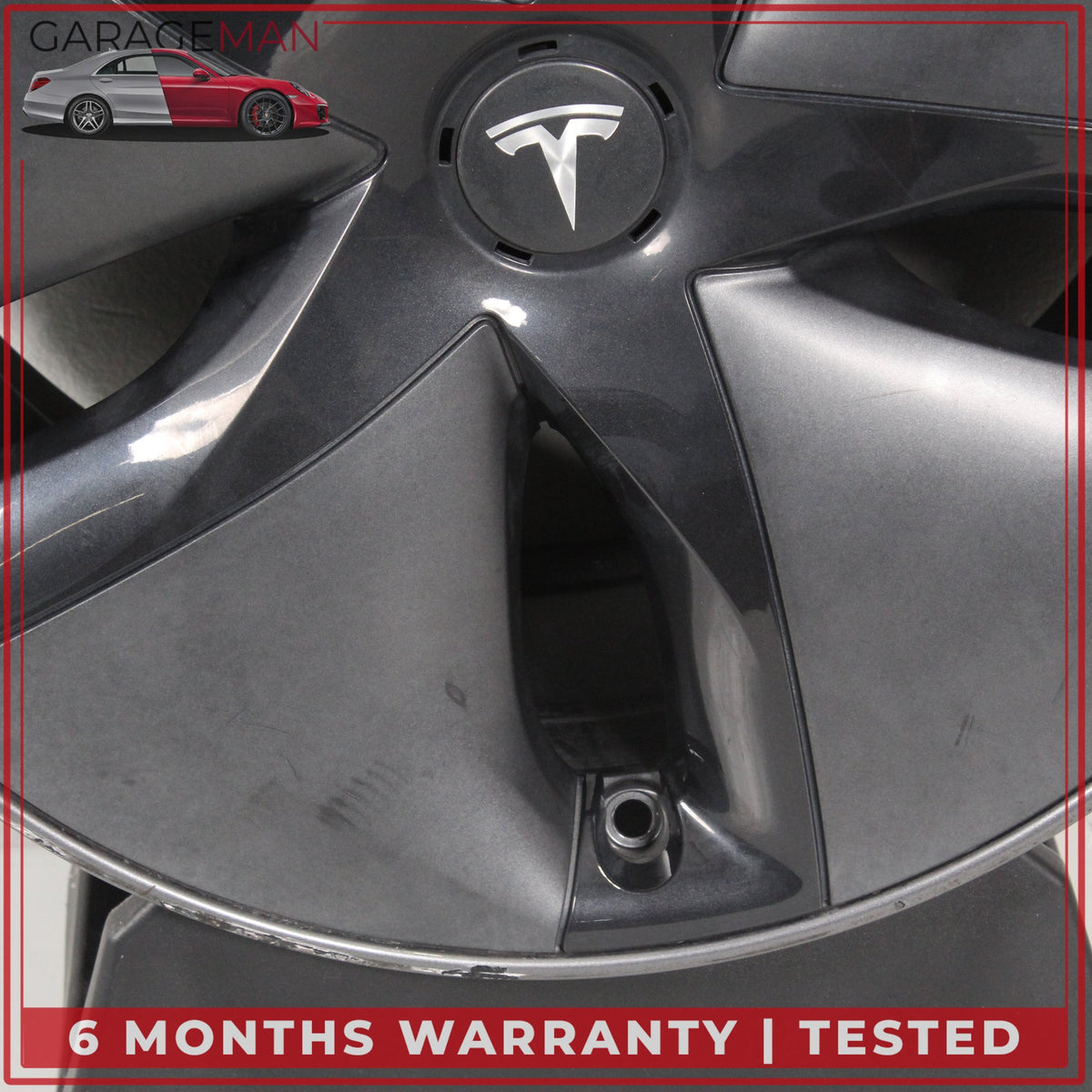 2017-2023 Tesla Model 3 Alloy Wheel Rim w/ Aerocover 18x8.5J ET40 104422100G OEM
