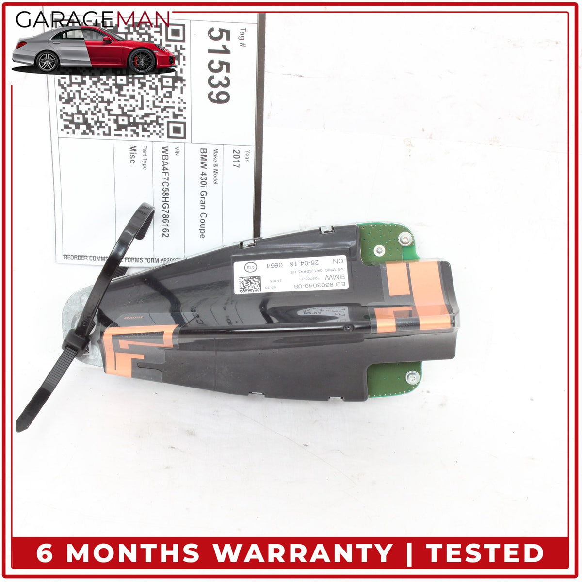 2014-2020 BMW 430i Gran Coupe Sedan Roof Shark Fin Antenna Module 9303040 OEM