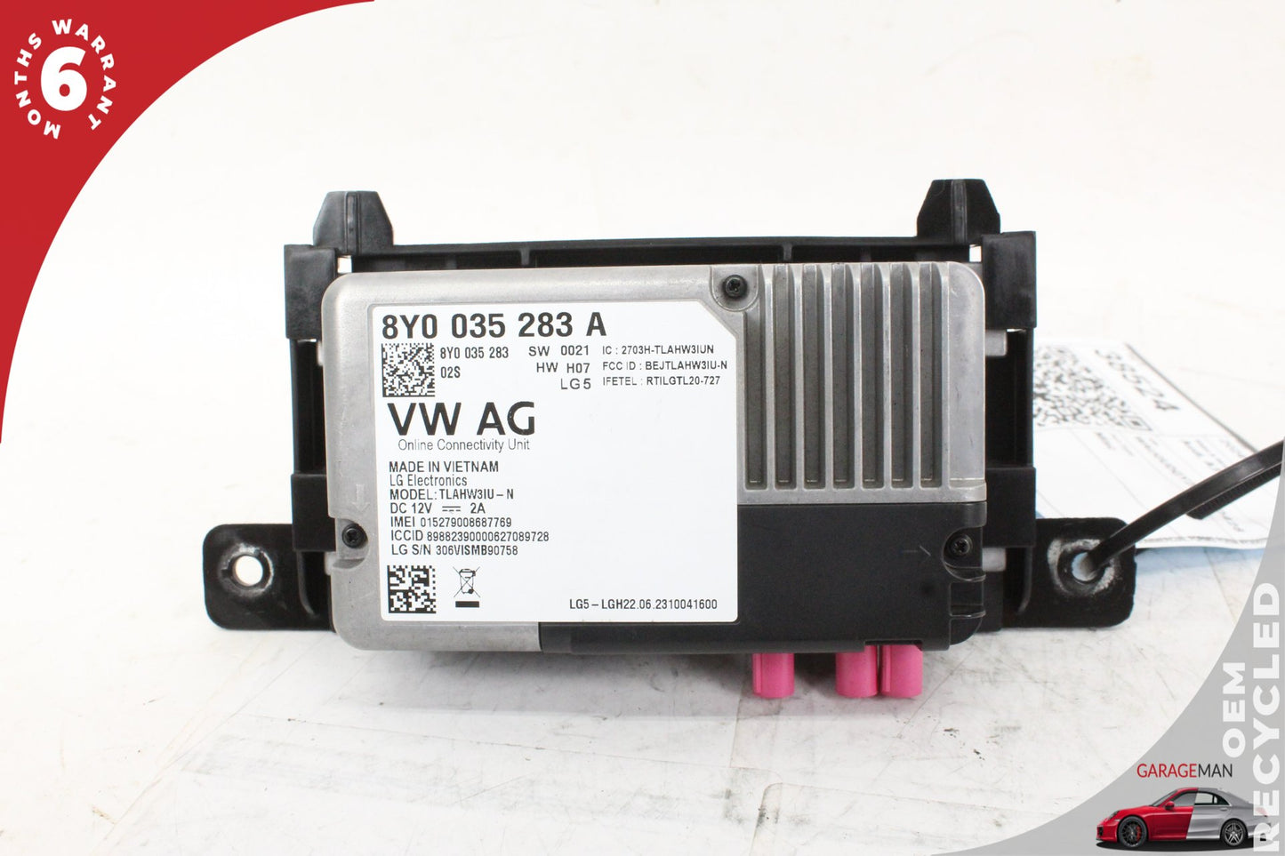 2022-2024 Audi A3 S3 Phone Communication Control Module Unit 8Y0035283A OEM
