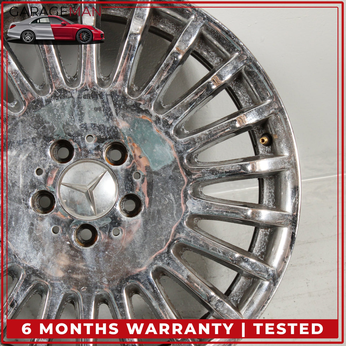 2007-2009 Mercedes W221 S550 S600 CL600 Wheel Rim 8.5JX19H2 ET43 2214012002 OEM