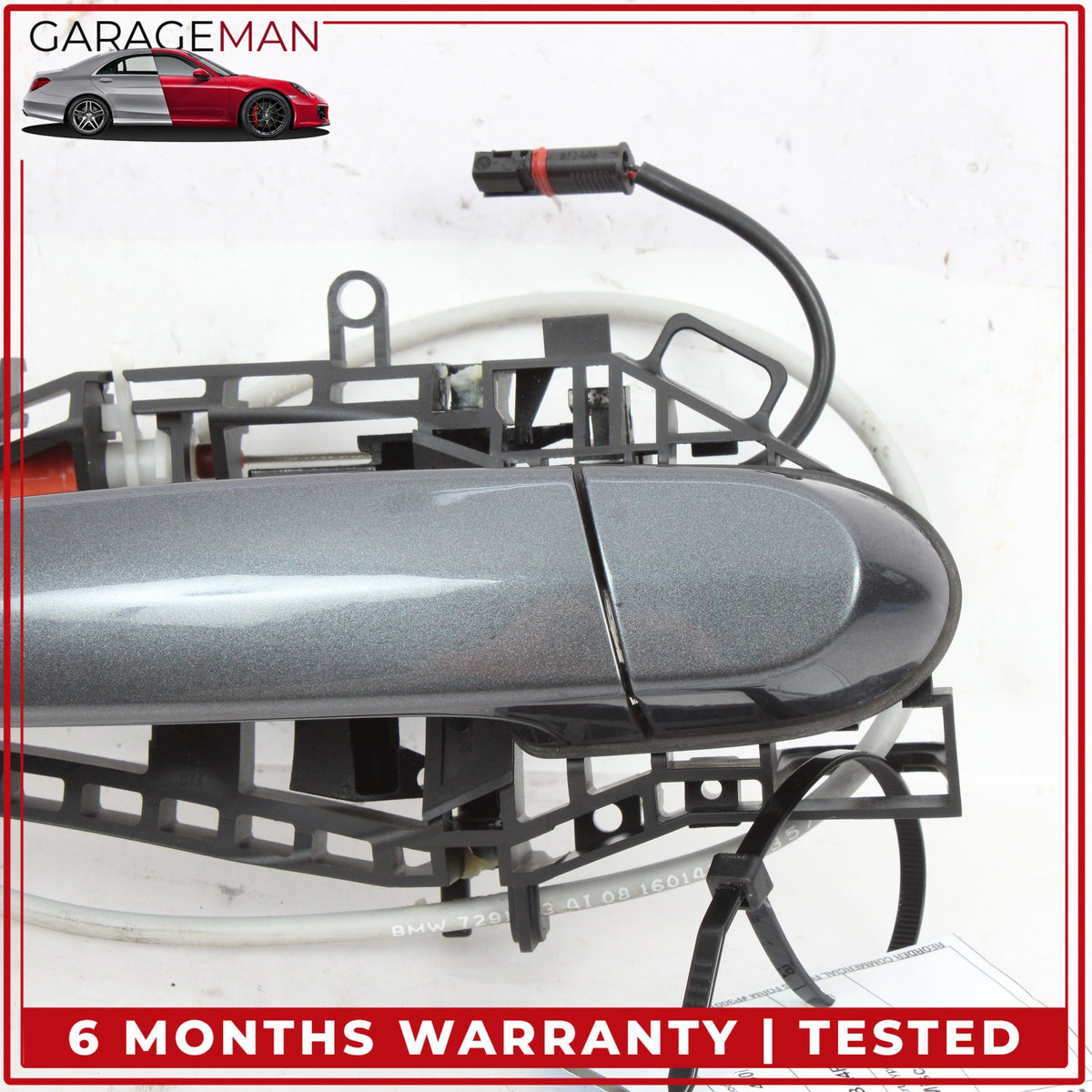 2014-2020 BMW 430i Gran Coupe Rear Right Side Exterior Door Handle Gray OEM