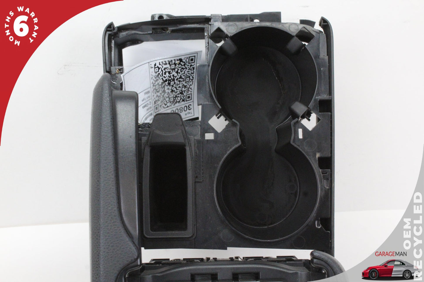 2008-2014 Mercedes W204 C300 Front Center Console Armrest Cup Holder Black OEM