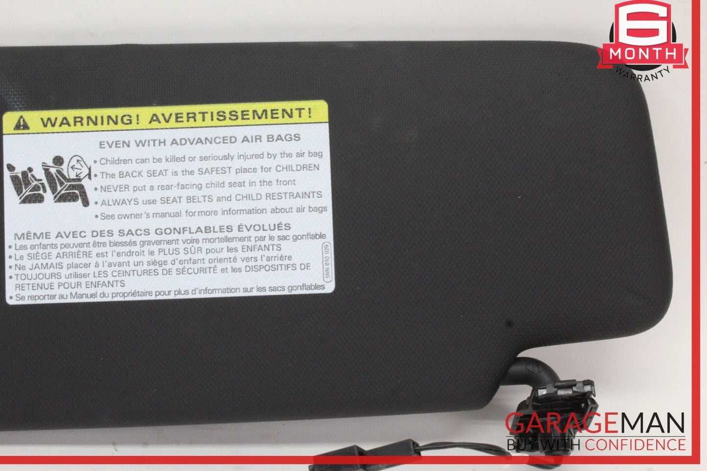 2019-2024 Audi Q3 Front Right Passenger Side Sun Visor Black 5NN010029 OEM