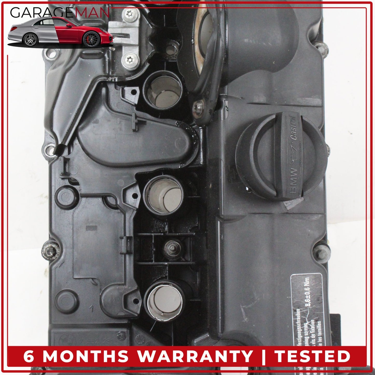 2011-2013 BMW 528i F10 N52 Engine Cylinder Head Valve Cover 7552281