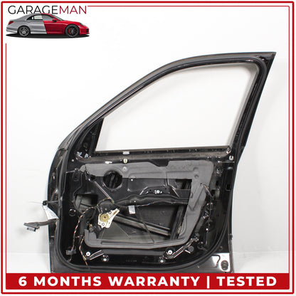 2007-2013 BMW X5 E70 Front Right Side Door Shell Black w/ Window Regulator OEM