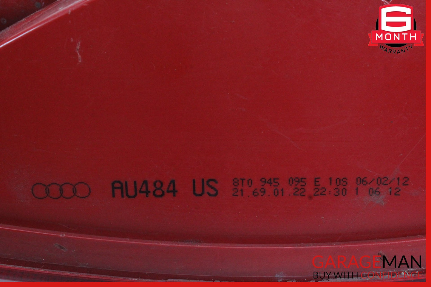 2008-2012 Audi A5 S5 Rear Left Side Outer LED Tail Light Lamp 8T0945095E OEM