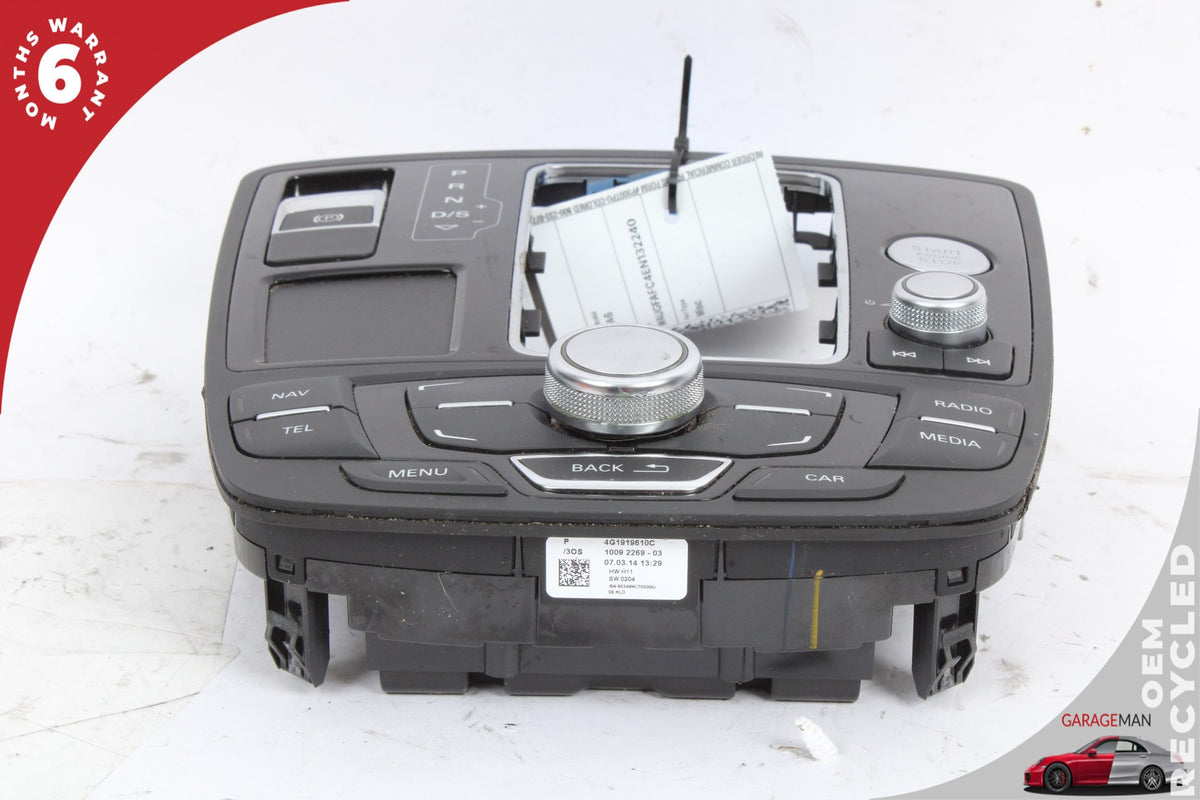 2012-2015 Audi A6 Sedan Front Center Console Switches w/ Trim 4G1919610C Genuine