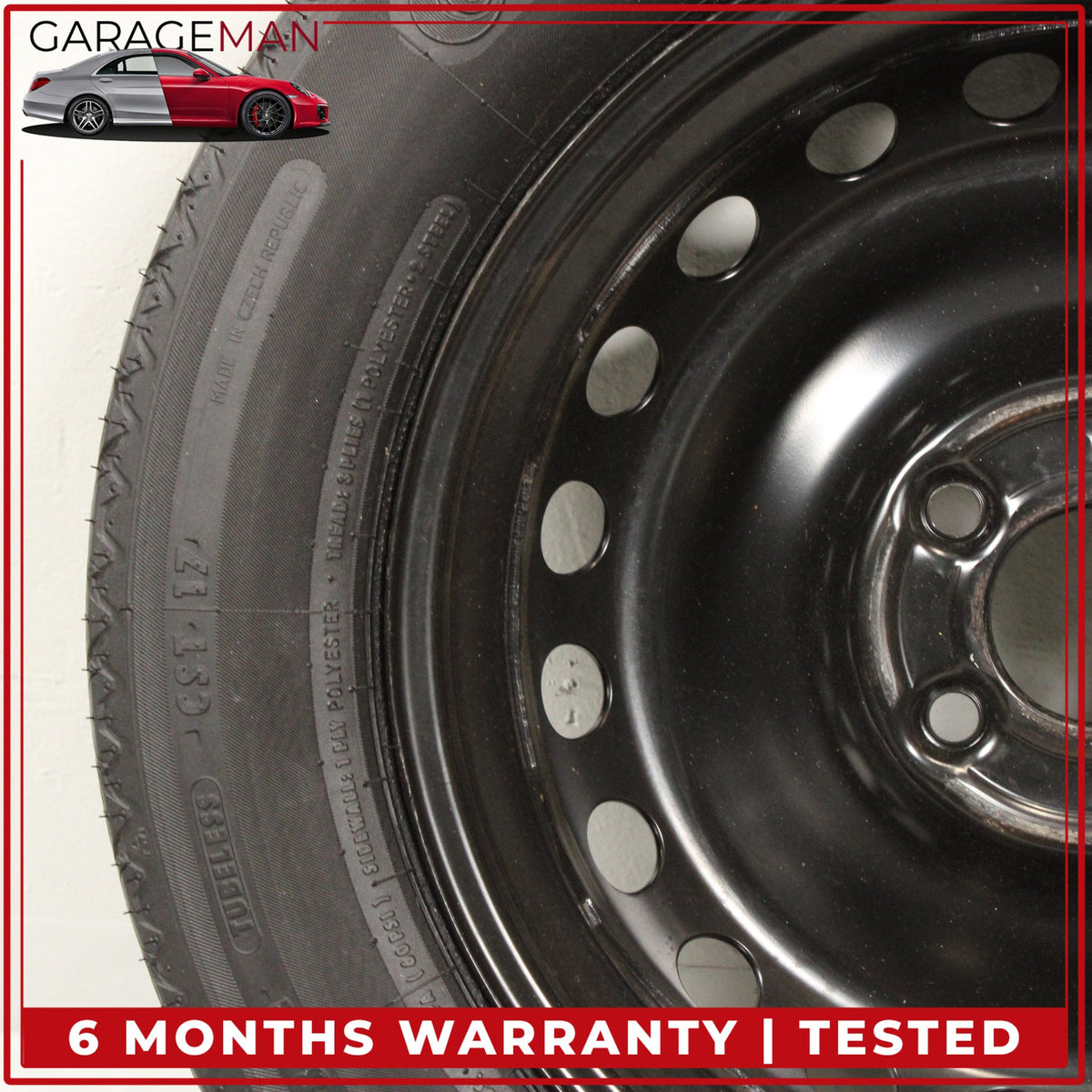 2008-2015 Mercedes W204 C300 Emergency Spare Tire Wheel Donut Rim 125 90 16" OEM
