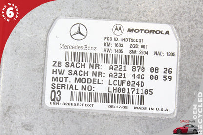 03-14 Mercedes-Benz SL500 R230 Voice Comm Control Module 2218700826 OEM
