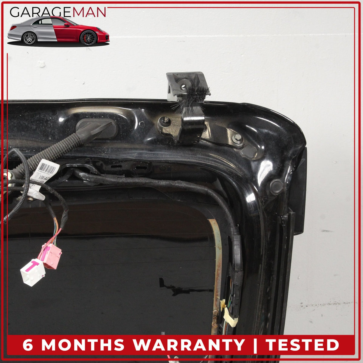 2015-2018 Porsche Cayenne 958 Trunk Lid Panel w/ 3rd Stop Brake Light Black OEM