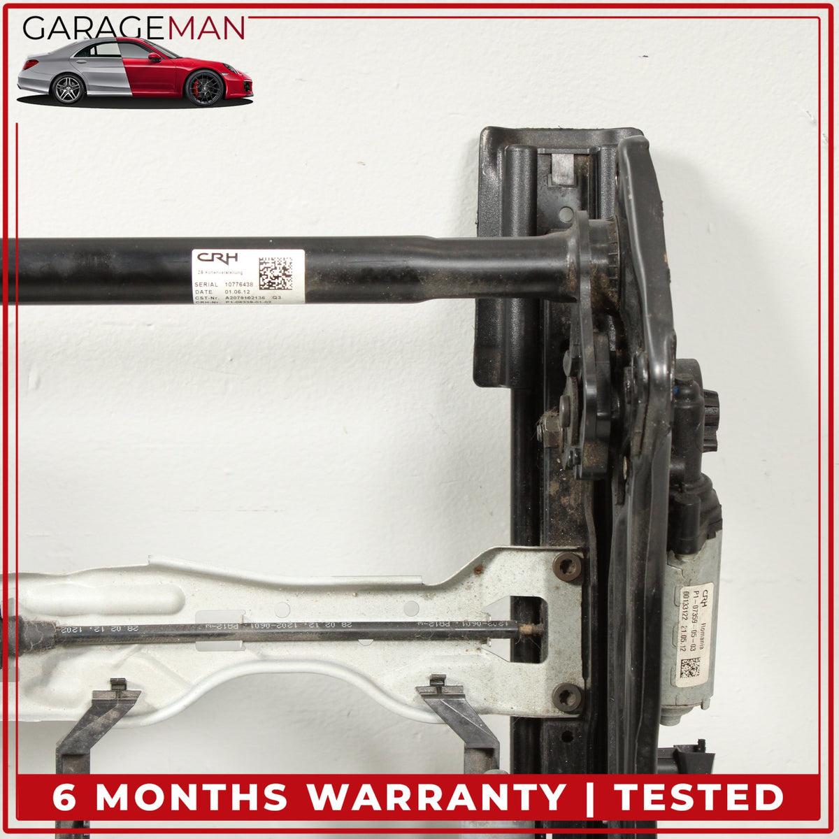 2010-2017 Mercedes C207 E550 E400 Front Left Seat Rail Track Frame w/ Motors OEM