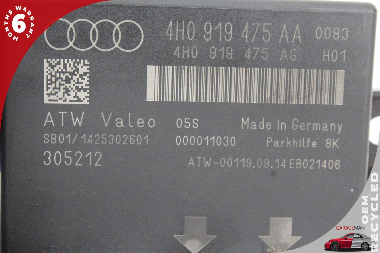 2012-2018 Audi A6 A7 Quattro Parking Distance Control Module 4H0919475J OEM