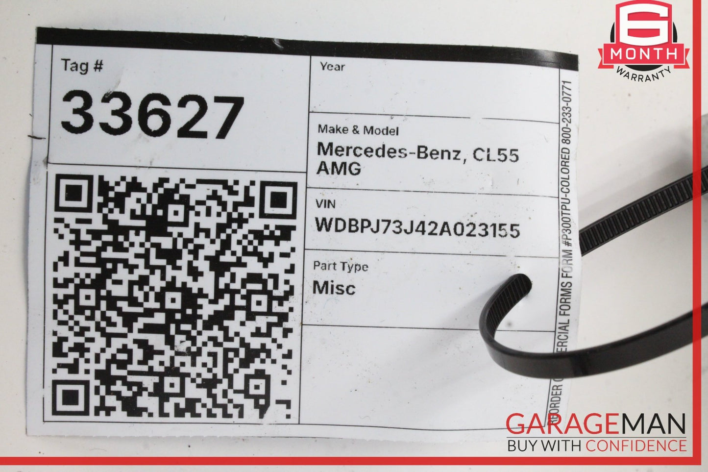 2002 Mercedes-Benz CL55 AMG CL55 AMG Coupe Front Right Dash Airbag 2208601705