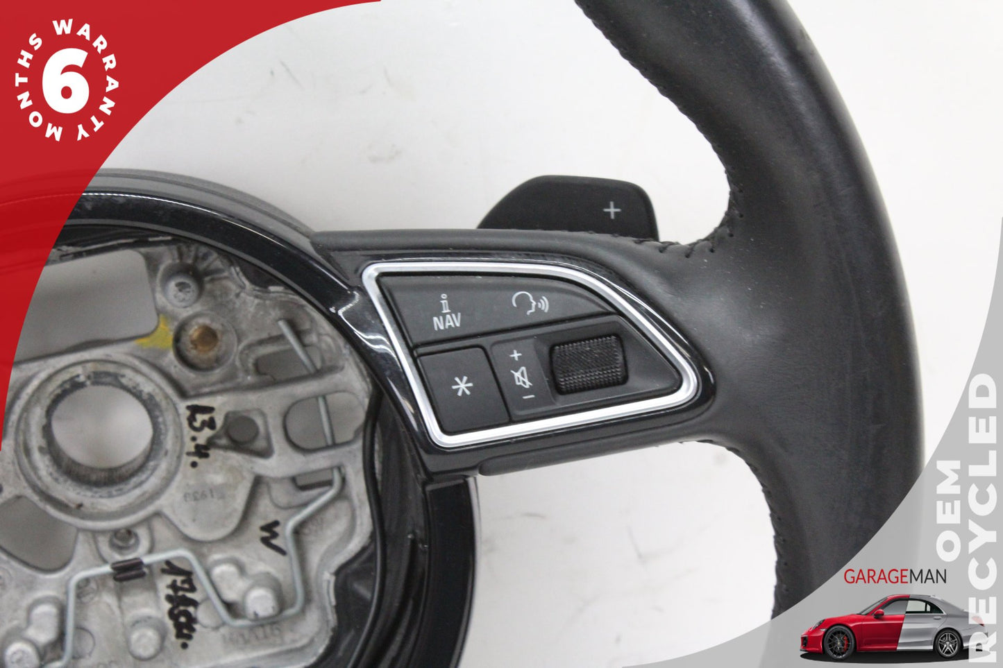 2012-2018 Audi A7 A6 Front Left Side Steering Wheel Black 4G0419091S OEM