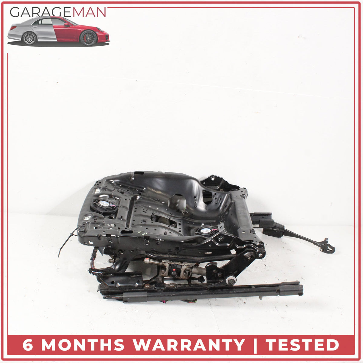 2012-2018 Audi A7 Front Left Driver Side Seat Track Rail Frame w/ Motor OEM