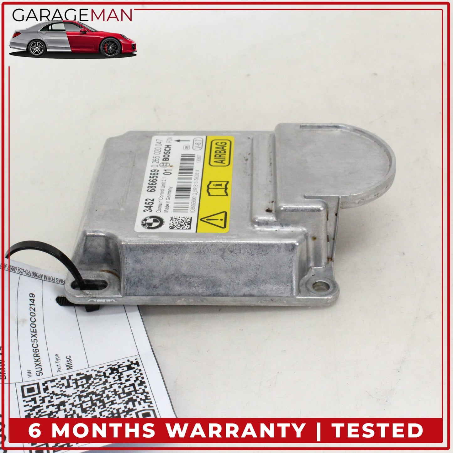 2014-2018 BMW X5 F15 SUV Airbag Airbag SRS Sensor Module Bosch 6866569 OEM