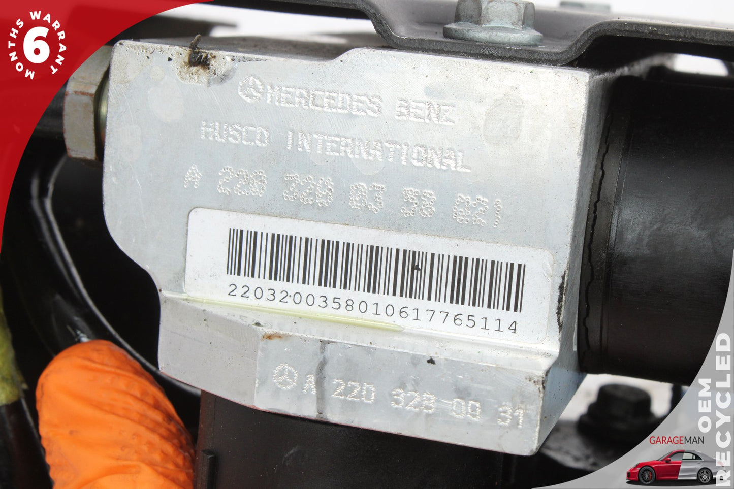 2000-2006 Mercedes-Benz SL500 R230 Convertible Rear ABC Hydraulic Suspension Valve Block 2203200358 OEM