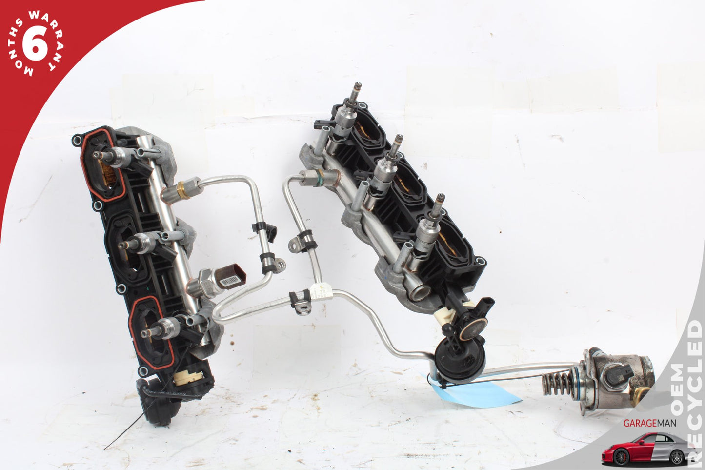 2009-2012 Audi Q5 Left and Right Lower Intake Manifold Fuel Rail w/ Injectors