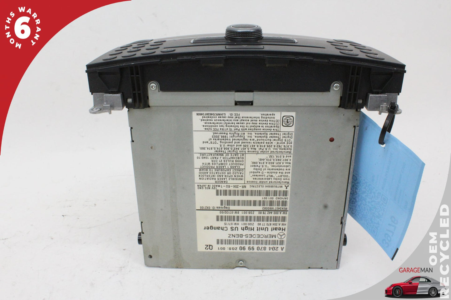 08-11 Mercedes-Benz C300 w204 Sedan Command Head Unit Navigation Radio 2048709990