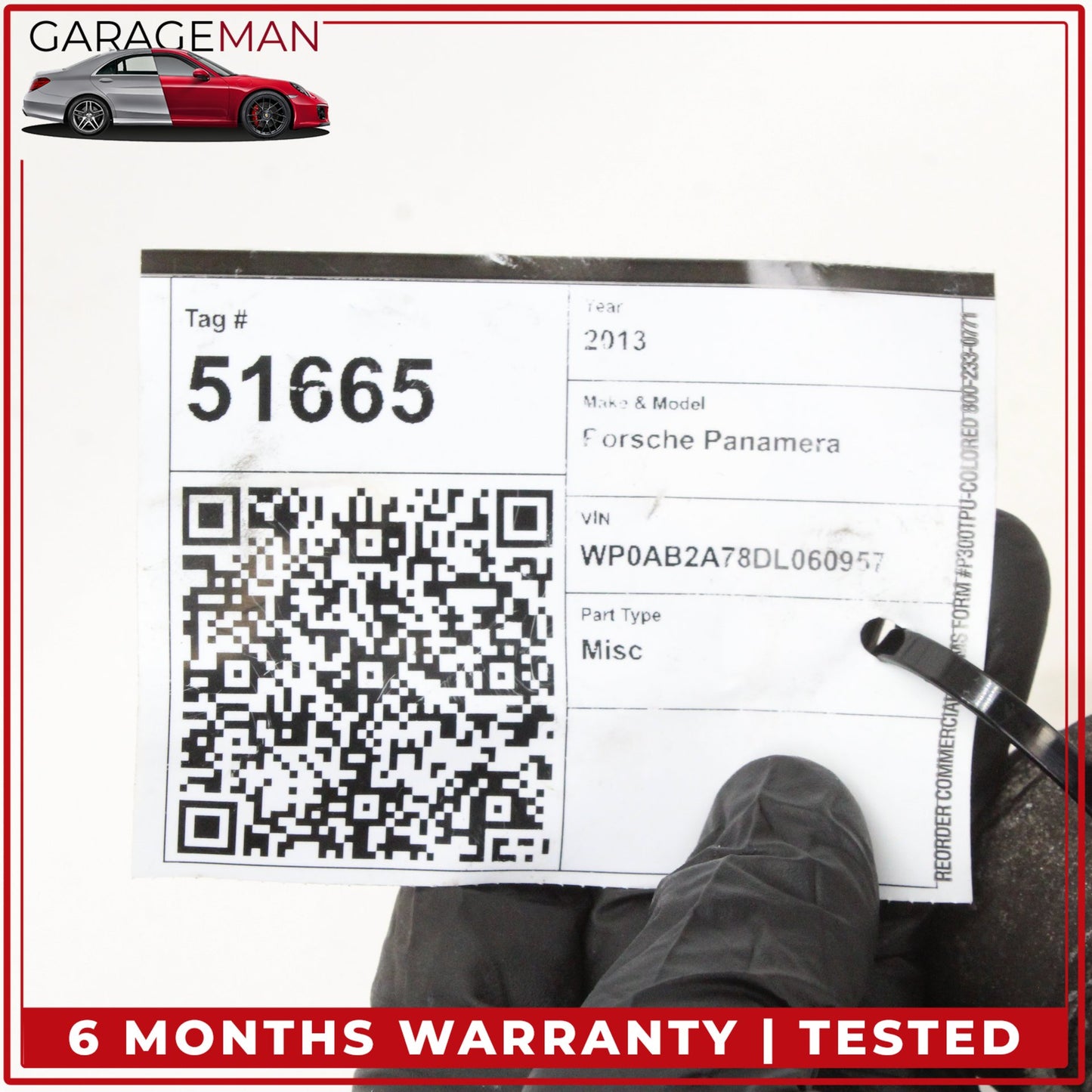 2010-2016 Porsche Panamera 970 Rear Left or Right Side Upper Control Arm OEM