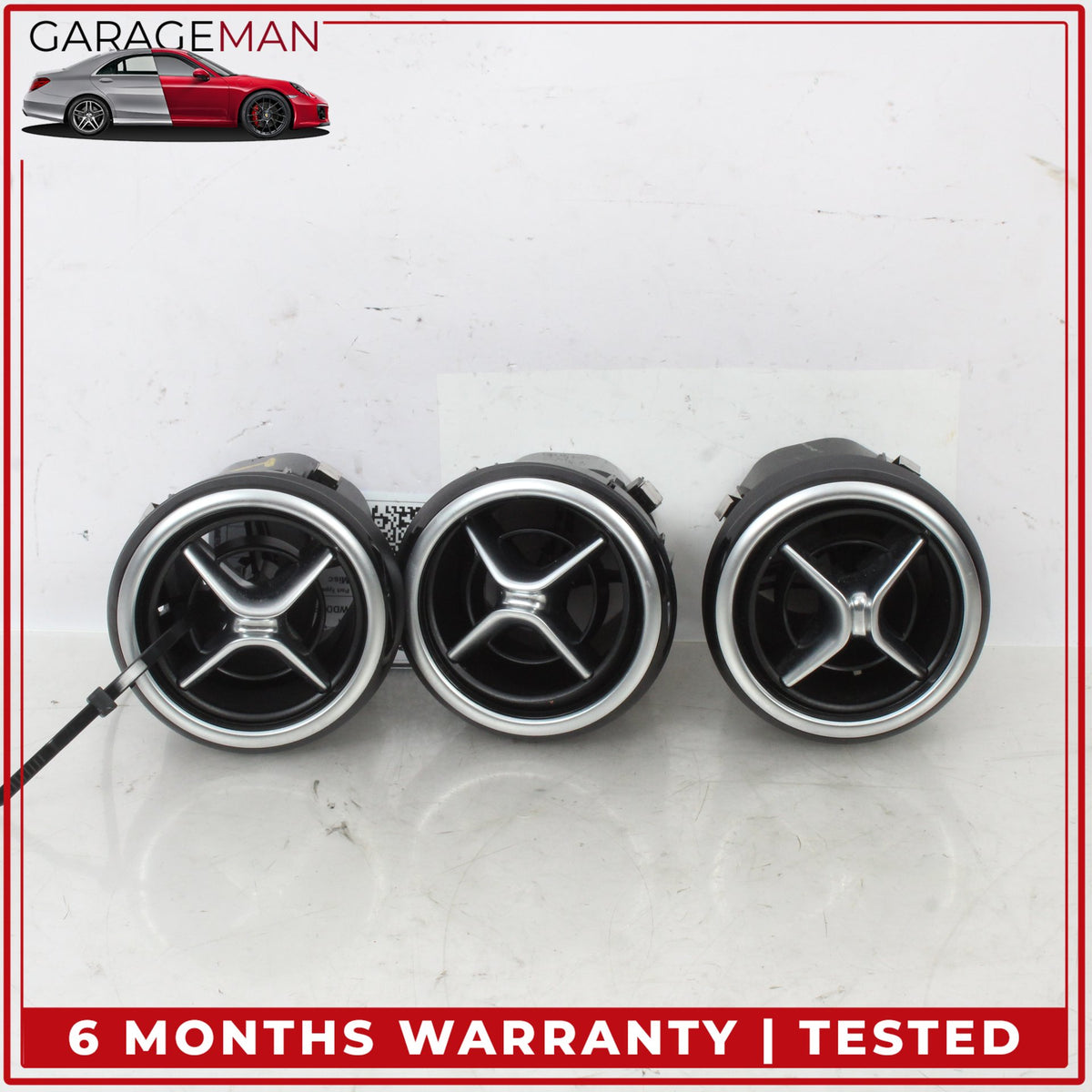 2014-2017 Mercedes W242 B Electric Drive Center Dash AC Air Vent Set of 3 OEM