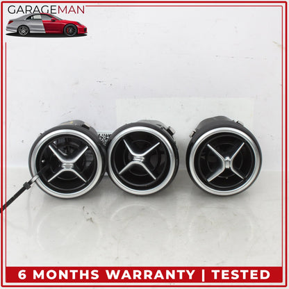 2014-2017 Mercedes W242 B Electric Drive Center Dash AC Air Vent Set of 3 OEM