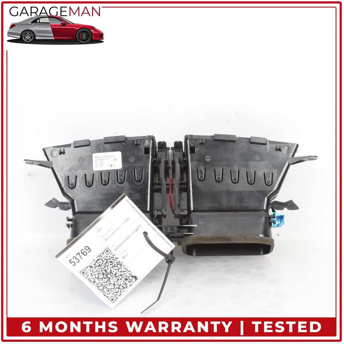 2012-2014 Mercedes W204 C250 Front Dash Center AC A/C Air Vent 2048306154 OEM