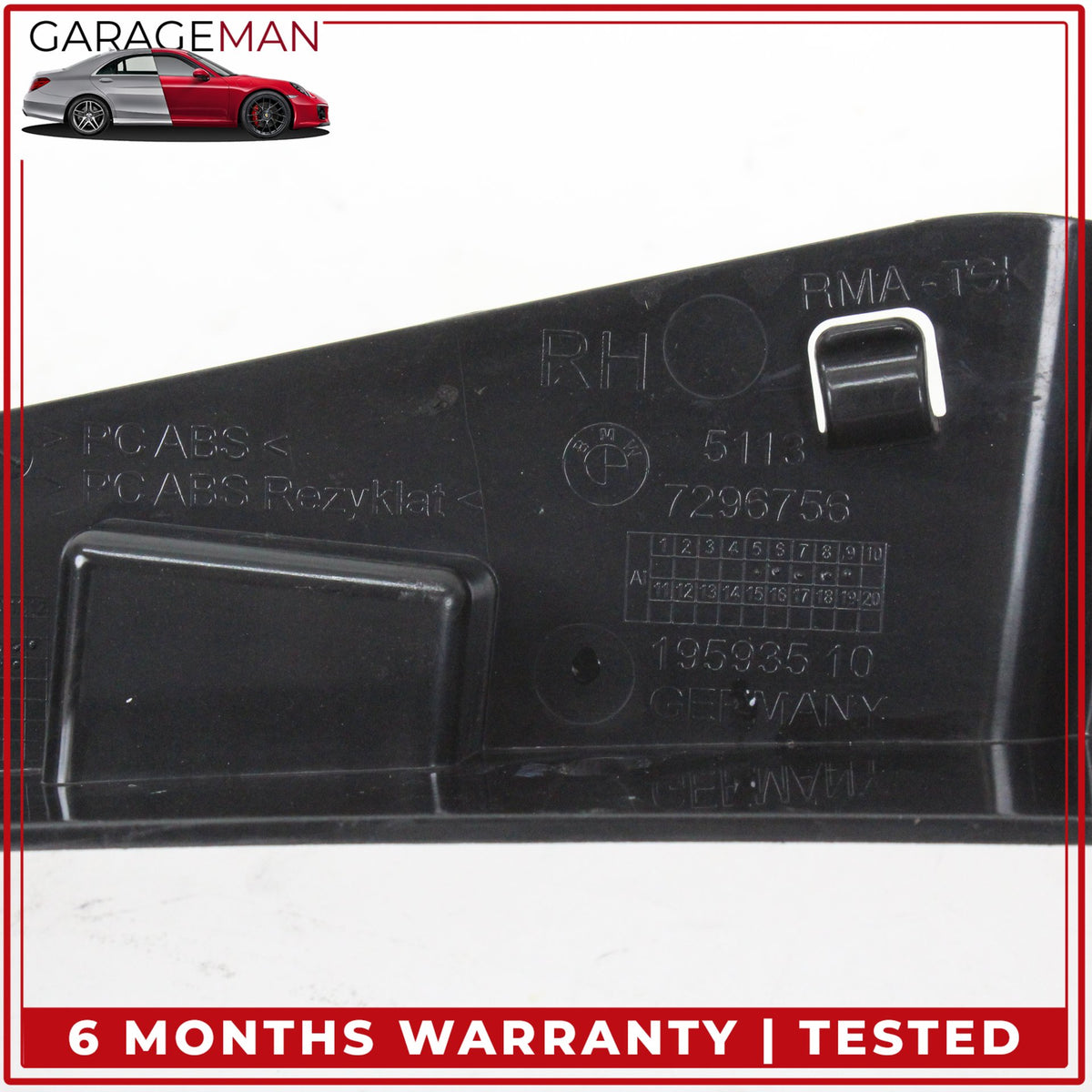 2014-2021 BMW i3 I01 Rear Right Passenger Side Quarter Panel Bracket 7296756 OEM
