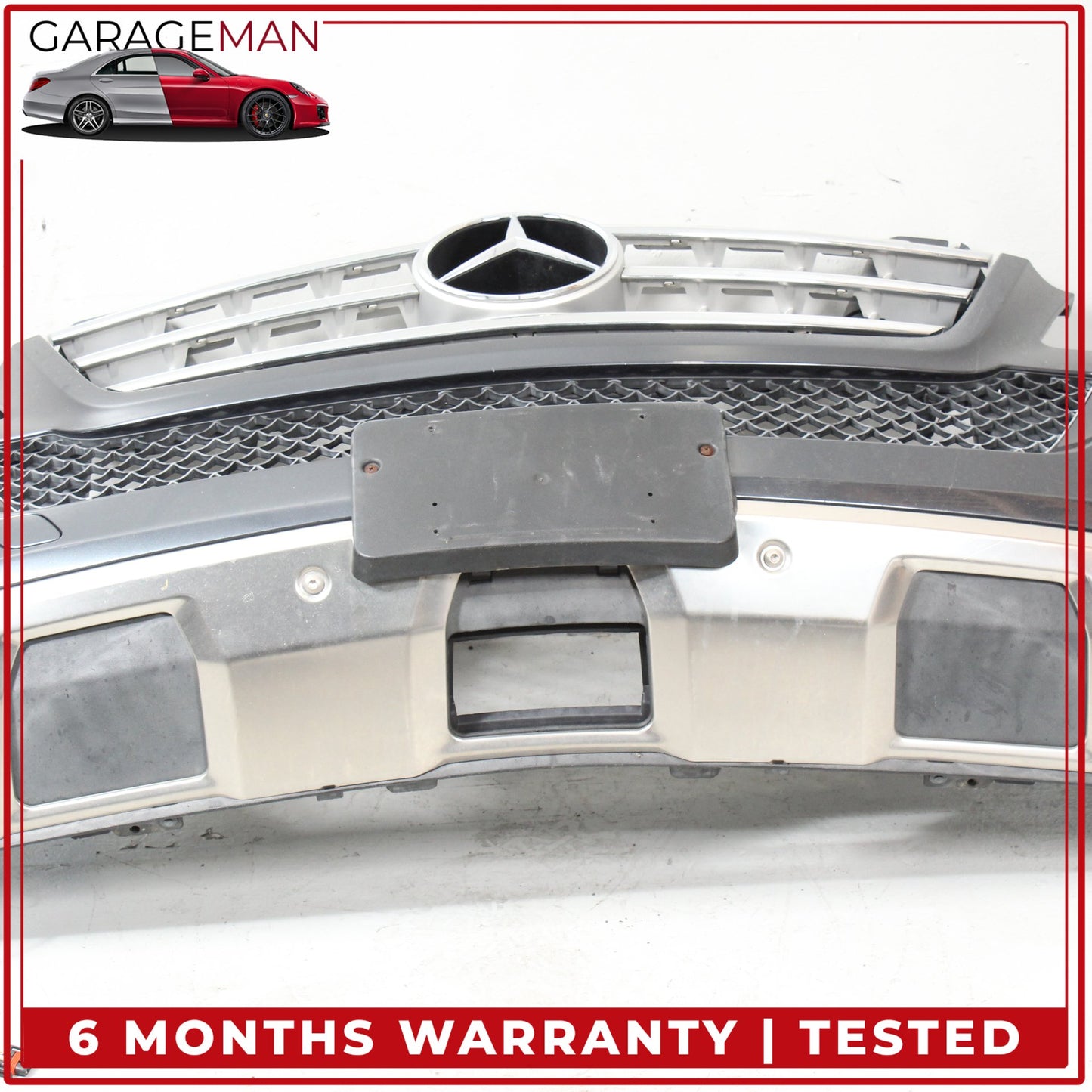 2009-2011 Mercedes W164 ML350 ML550 Base Front Bumper Cover Assembly Gray OEM