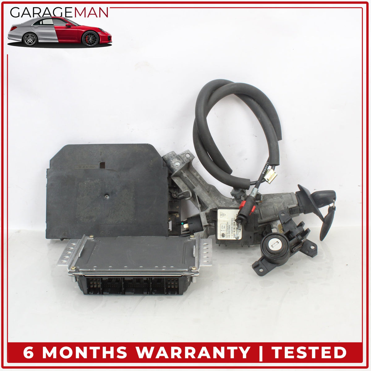 1999-2001 Porsche 911 Engine ECU Immobilizer Module w/ Ignition Lock Housing OEM