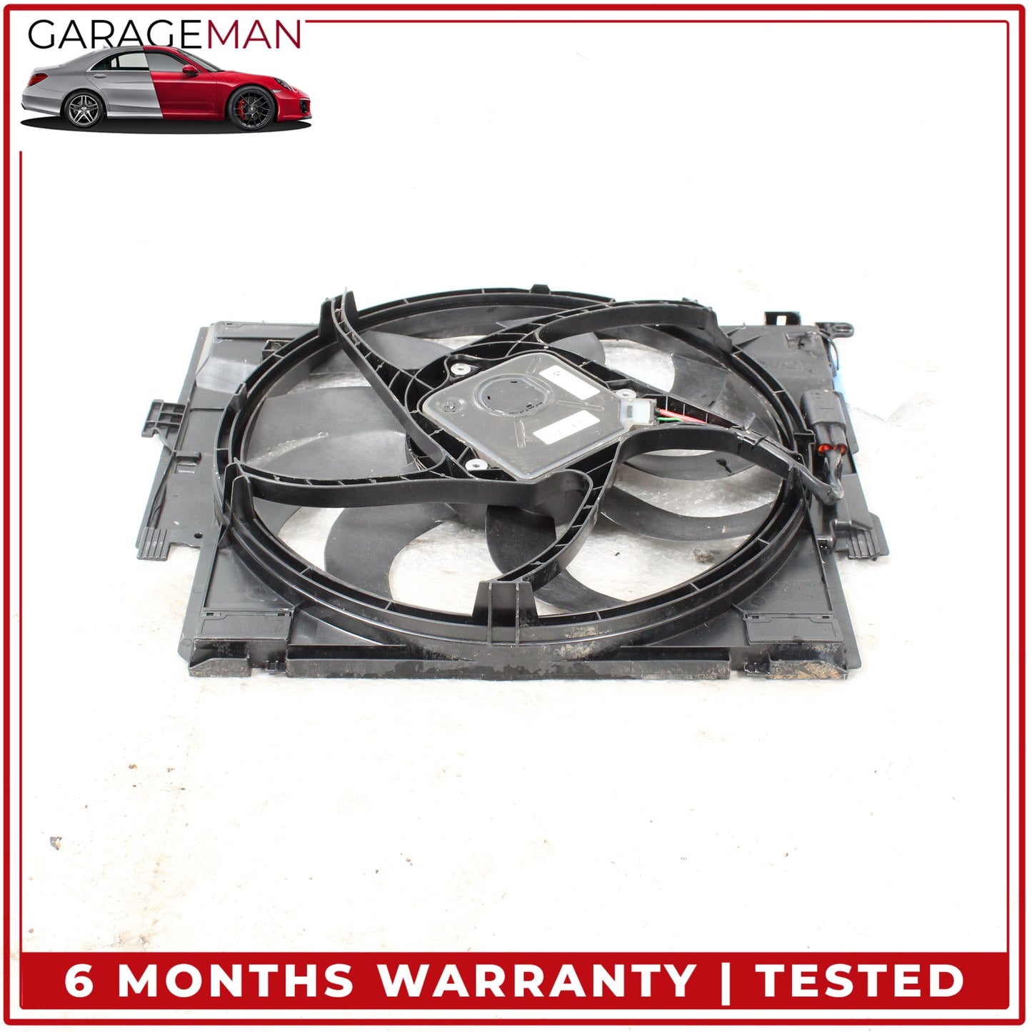 2014-2018 BMW 328d Engine Radiator Cooling Fan Motor Assembly 7640512