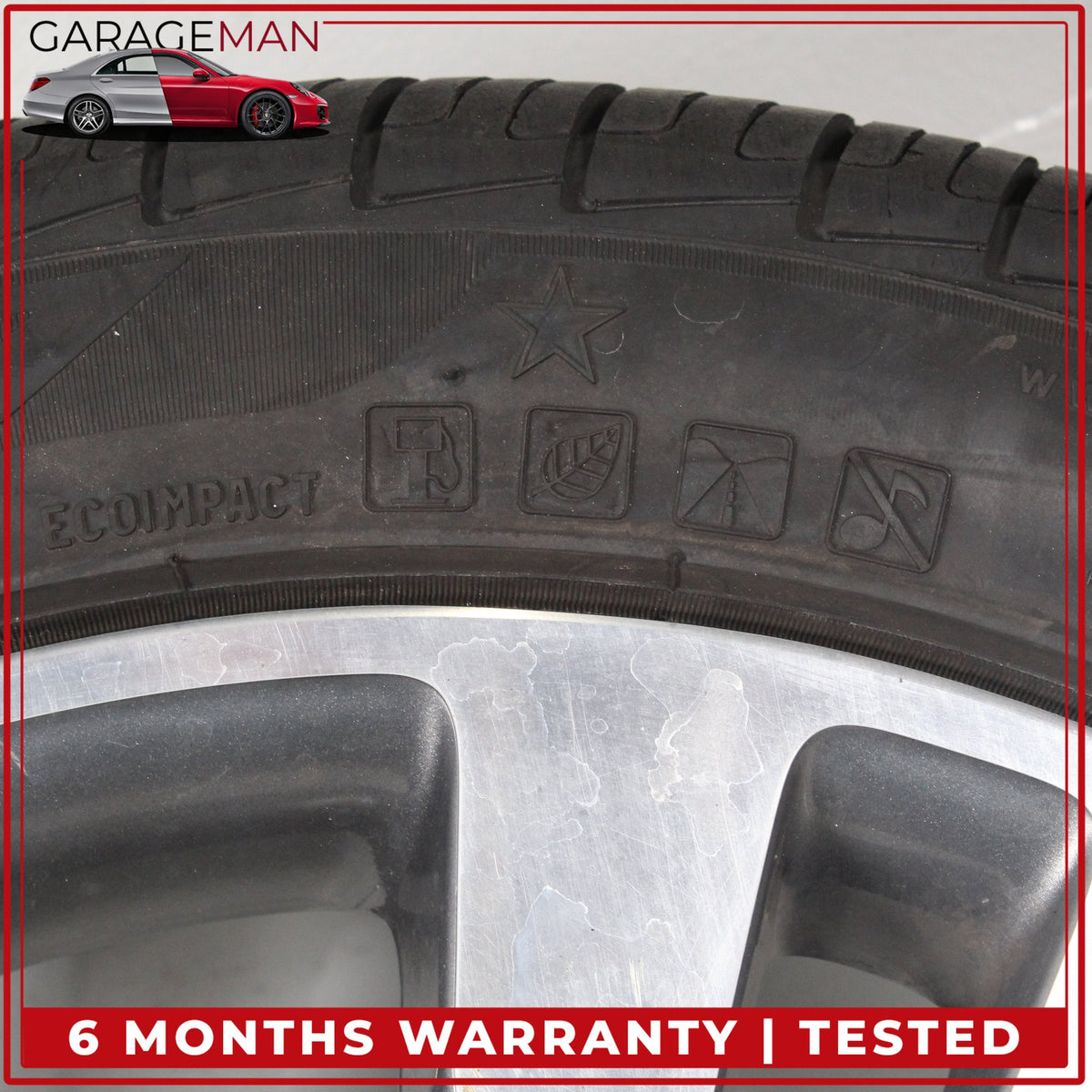 2015-2023 Mercedes W205 C300 Front or Rear Wheel Rim w/ Pirelli Tire 7.5JX18 OEM