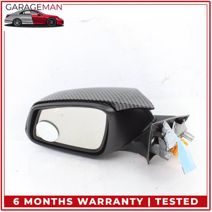 2012-2018 BMW 328i F30 Front Left Side Door Rear View Mirror Carbon Fiber OEM
