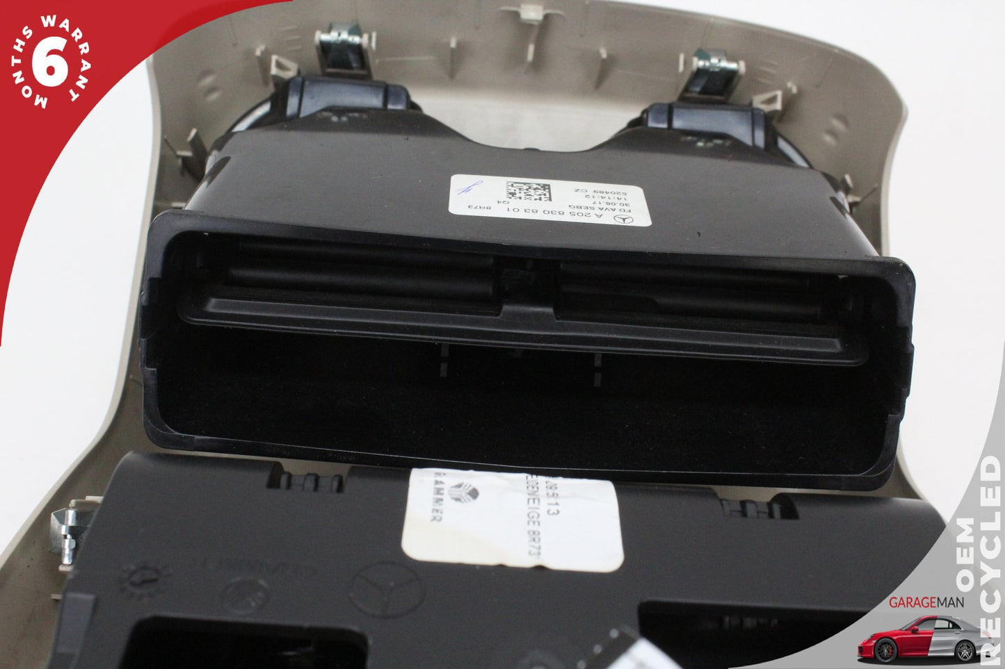 2015-2020 Mercedes W205 C350e C300 Rear Center Console A/C Air Vent Trim OEM