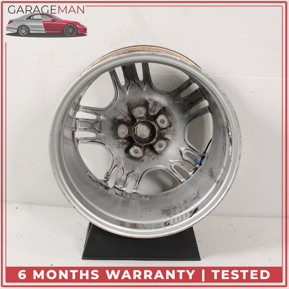 2010-2016 Porsche Panamera 970 10Jx19 ET61 Rear Wheel Rim Silver 97036216001 OEM