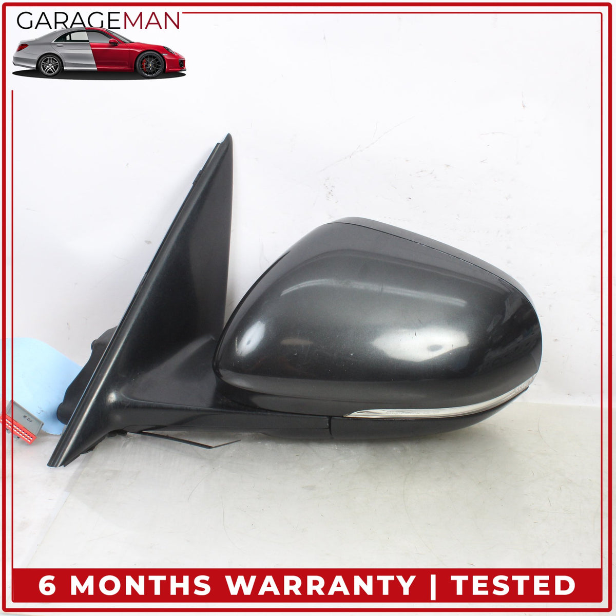 2010-2015 Jaguar XF X250 Front Left Side Door Rear View Mirror w/ Blind Spot OEM
