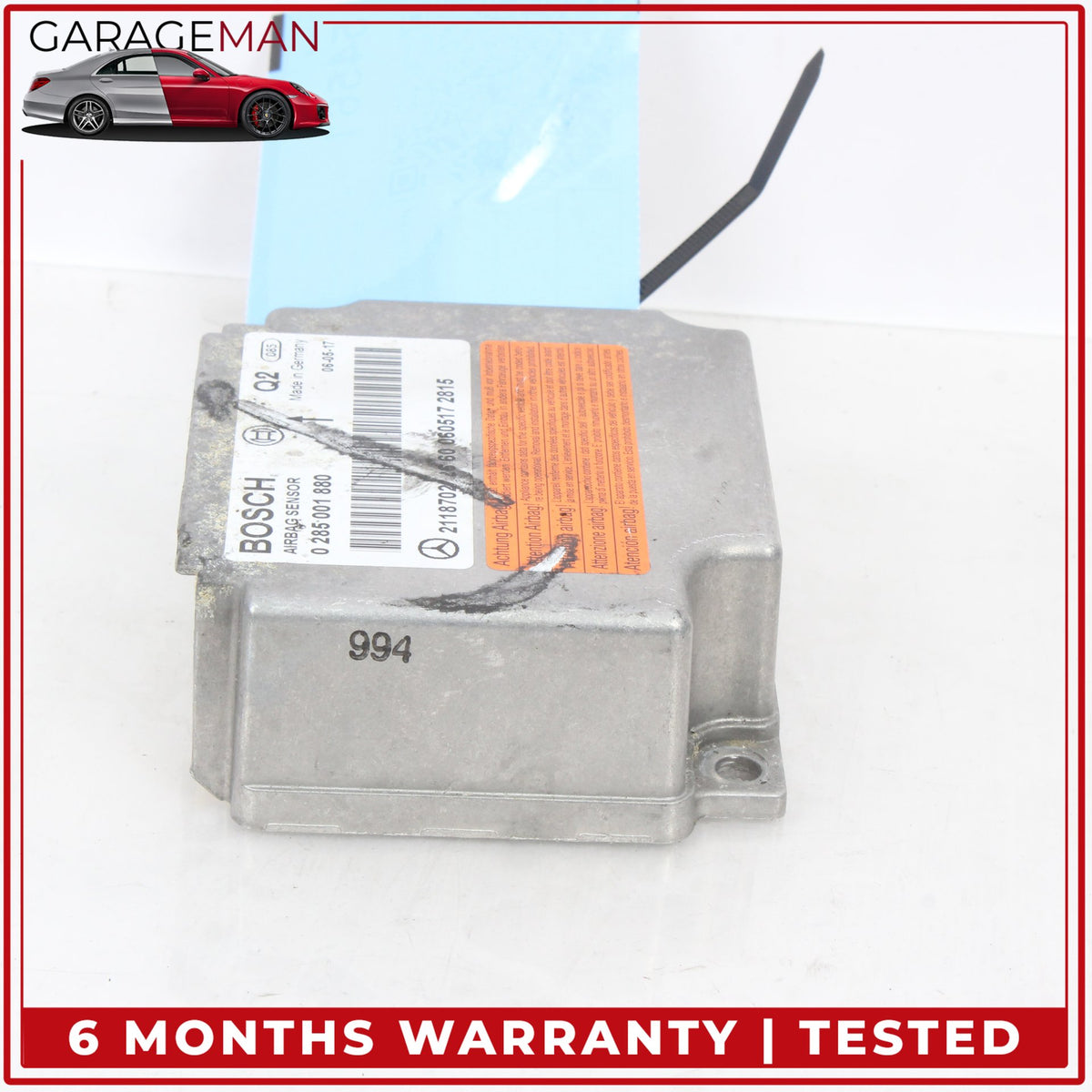 2003-2011 Mercedes W211 E350 Airbag Air Bag SRS Sensor Module 2118702626 OEM