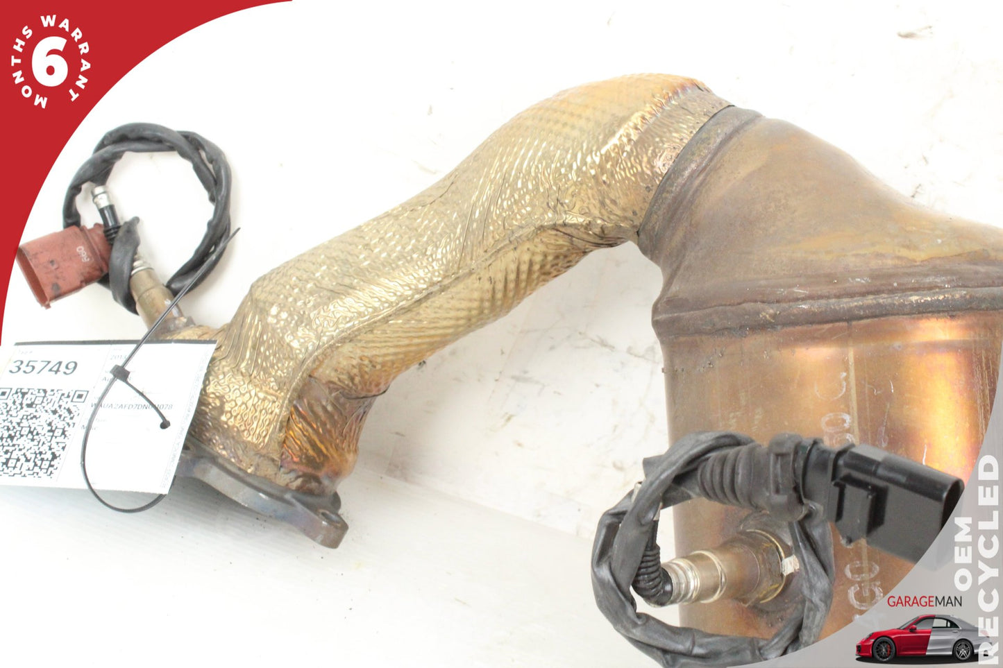 2013-2018 4.0L V8 Audi A8 Sedan Right Side Exhaust Downpipe 4G0254252L
